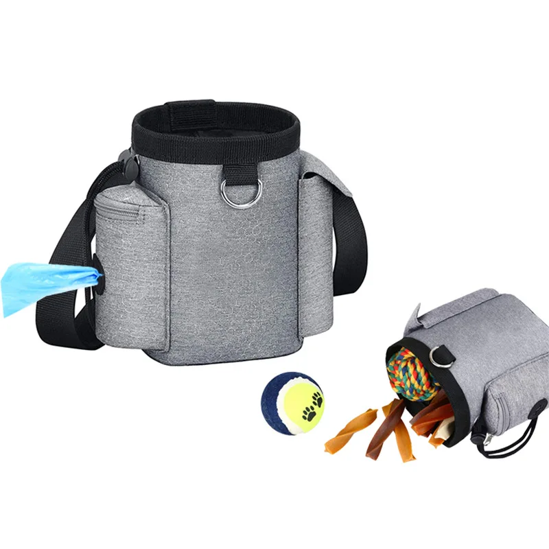 

Animal Walking Snack Container Dog Treat Bag Puppy dog training treat pouch with Clip Waist Belt Small Pet Holder