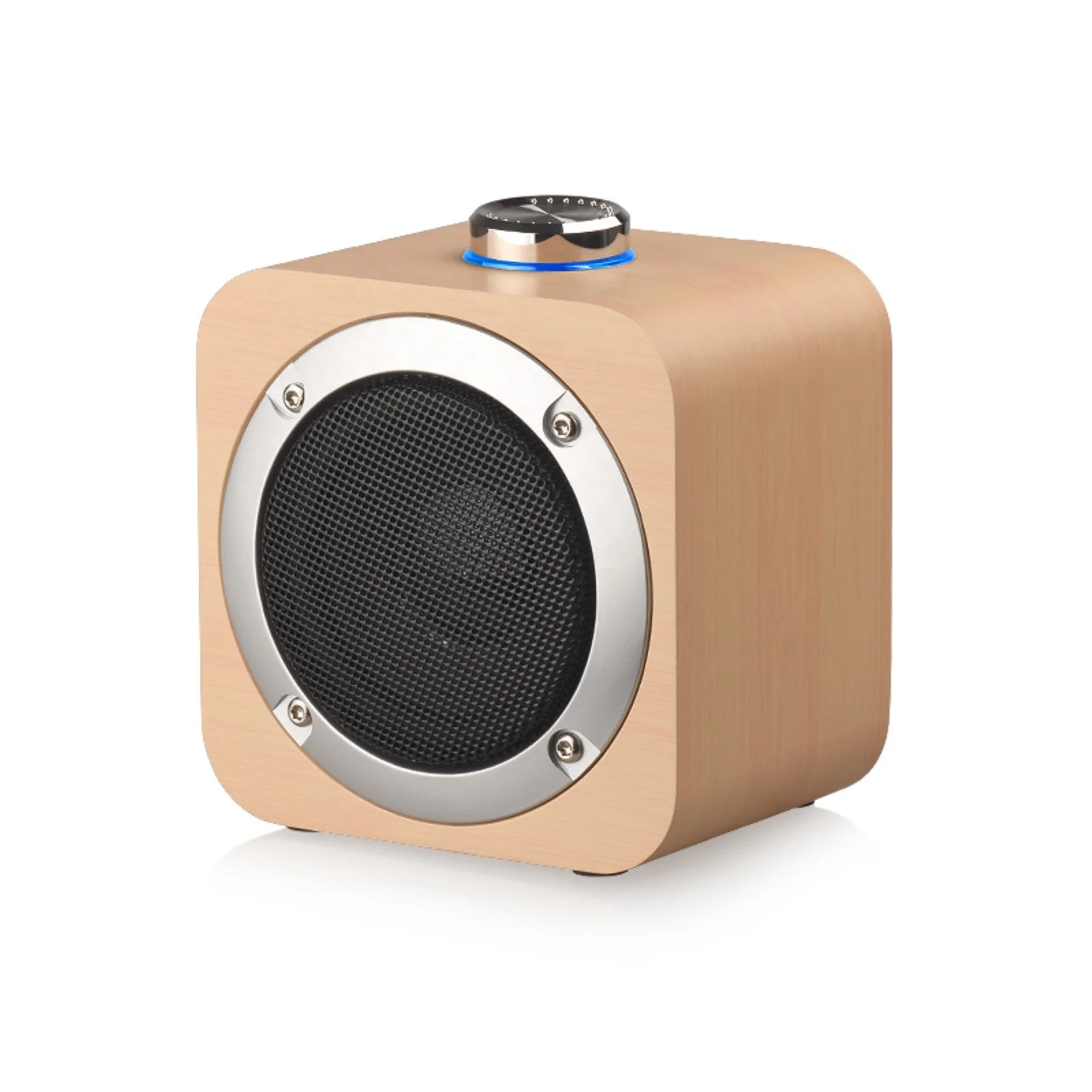 

Support Customization 3W Wood Mini Speaker Wireless Portable Retro Speaker Support TWS Loudspeaker Perfect for Gift