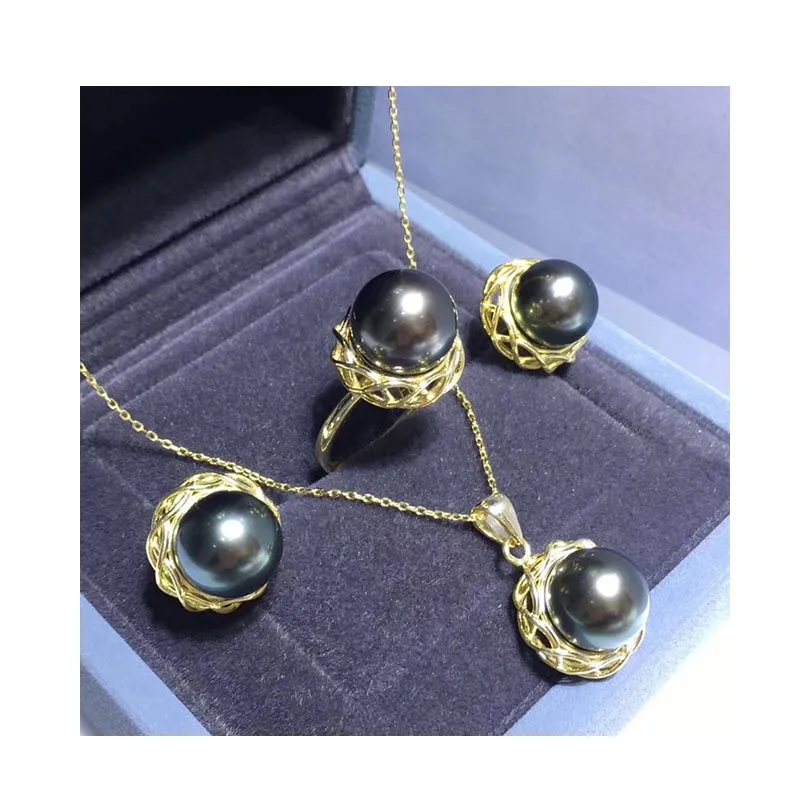 

925 sterling silver nest style jewelry base setting for big edison pearls