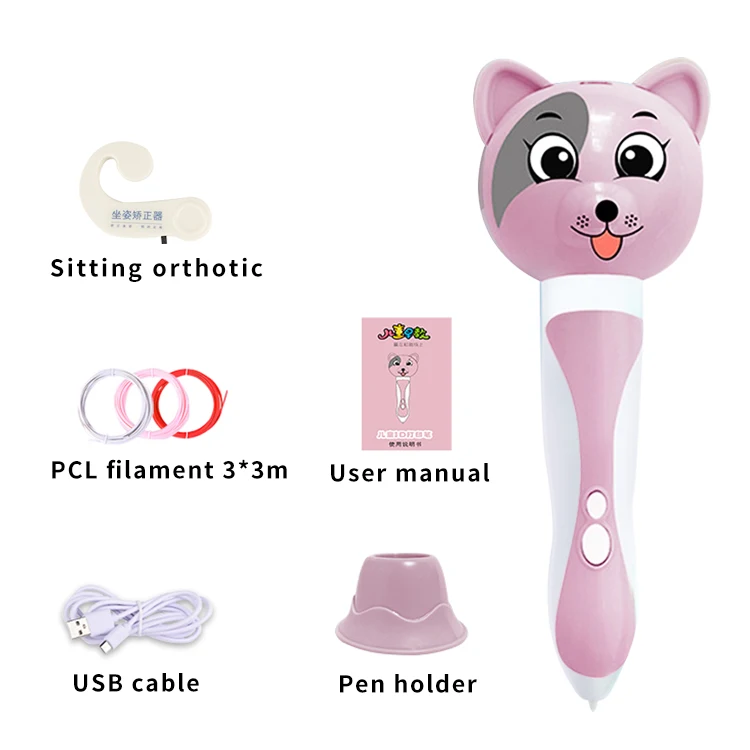 3D Kids Toys Printing Pen Usb Kids Fancy Play 3D Pen Drawing Toys Wireless Low Temperature Kid Diy 3D Pen