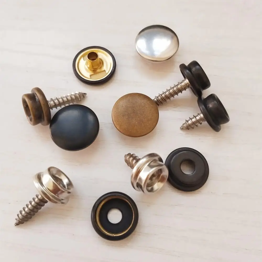 

Good Quality Garment Accessories Spring Fastener Press Snap Button Screw, Plating