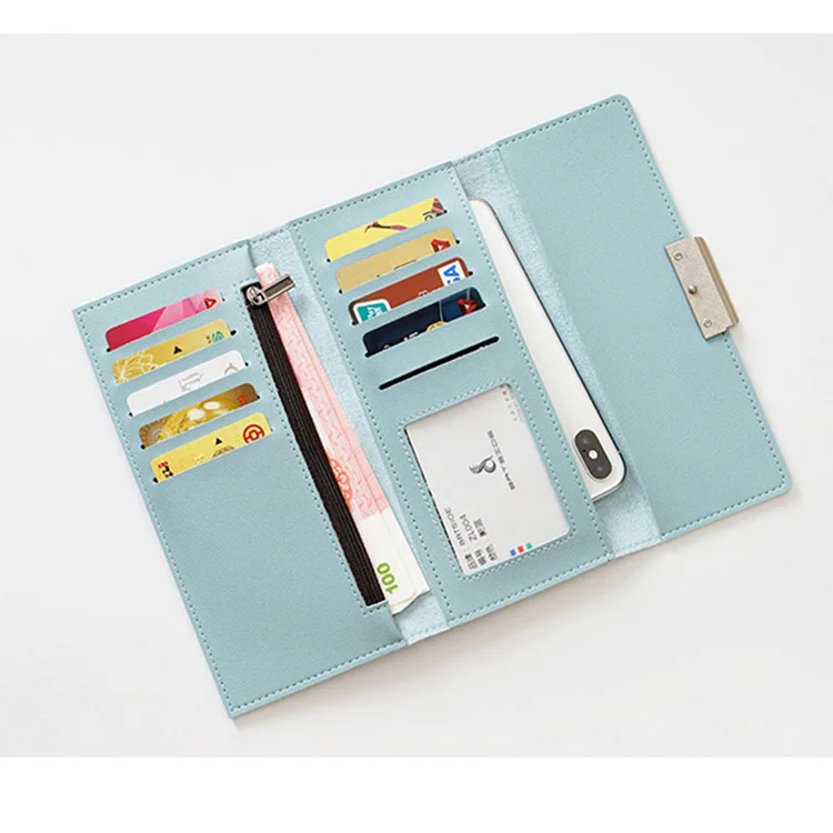 

2020 New fashion 3 fold ladies purse wallet for ladies with rfid blocking women wallet, Pink