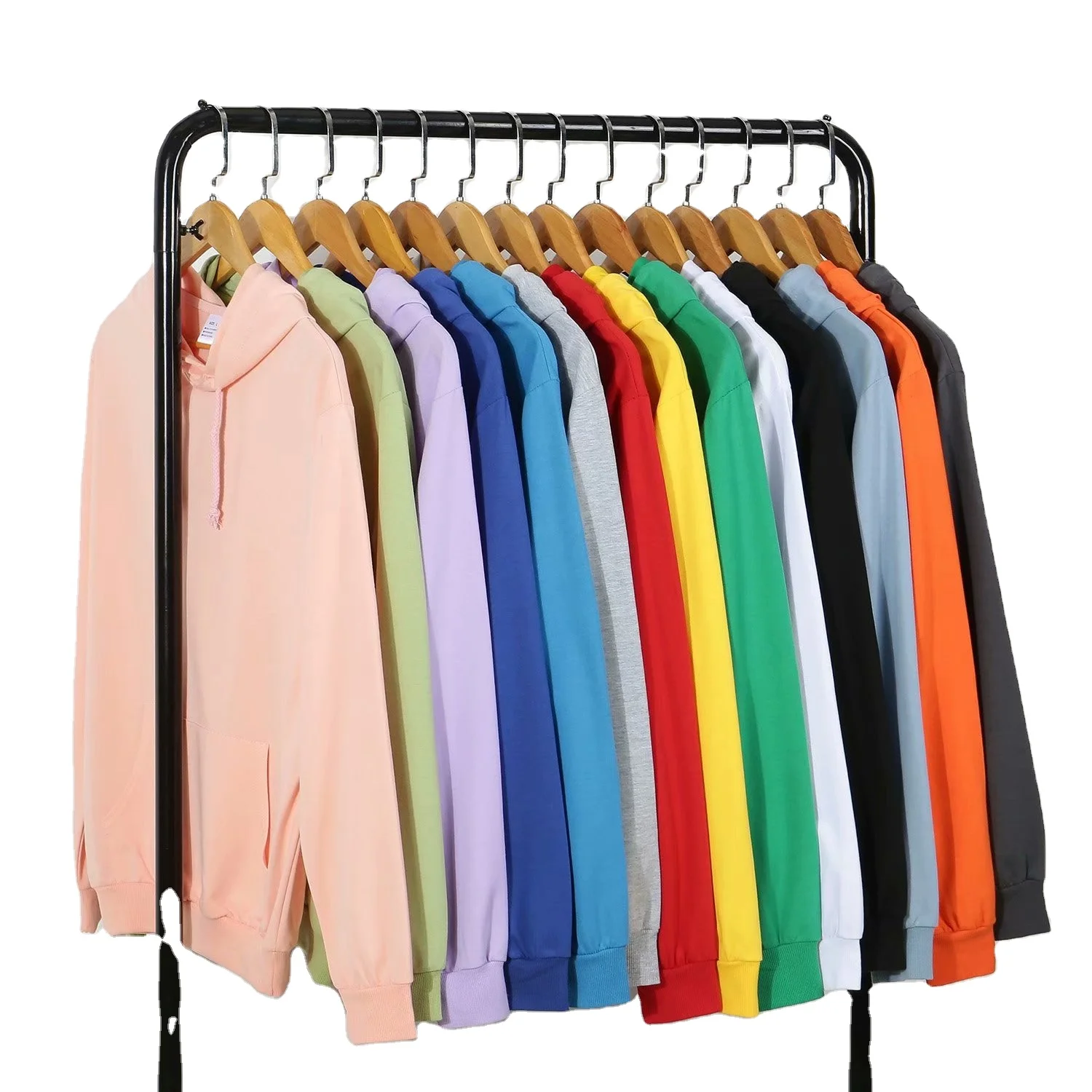 

Wholesale spring and autumn solid color men's hoodie custom logo printing hoodie custom embroidery sweater cheap men sweater