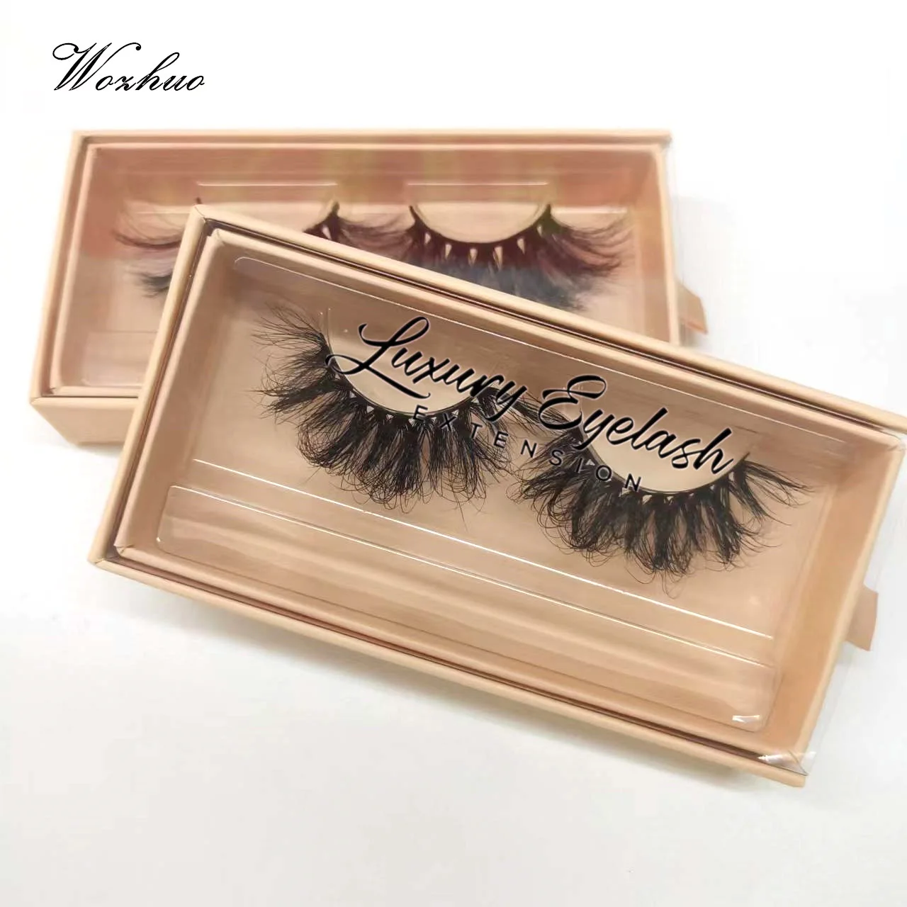 

Full Style Wispy Fluffy 3d Mink Eyelashes Vendor Soft Cotton Band 25mm Mink Lashes With Custom Eyelash Boxes Packaging