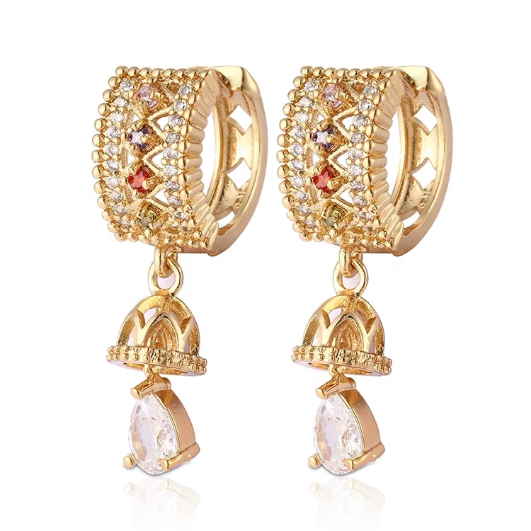 

Fashion jewellery Gold Plated AAA CZ Earrings for WomenLadies jewelry