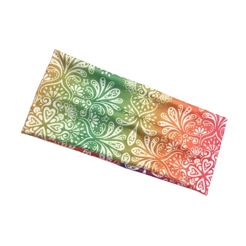 

Paisley Elastic Yoga Sports Wide Headband