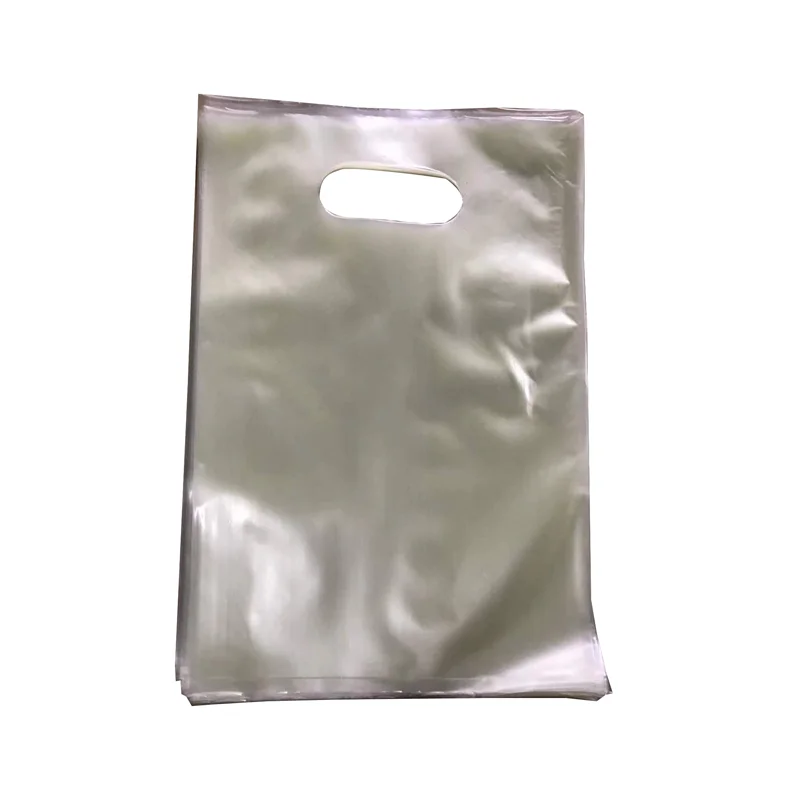 

cold water soluble bag pva easily dissolving bag for hand pickup degradable die-cut handle bags for ready stock