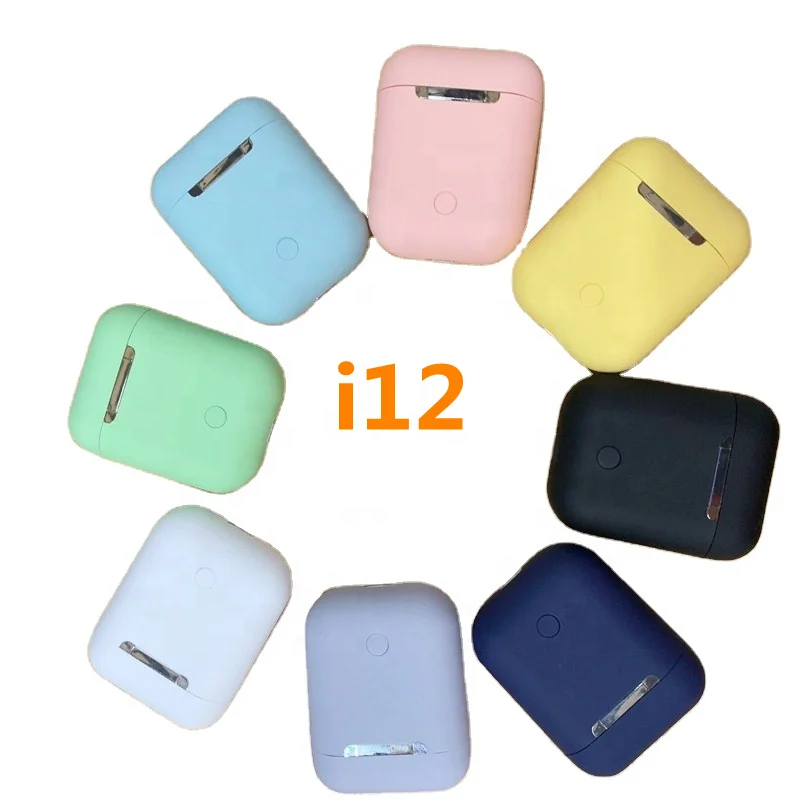 

Factory Price Macaron Inpods 12 Headphones Touch Control 5.0 I12 Mini True Wireless Earphone Headphone, Colorful