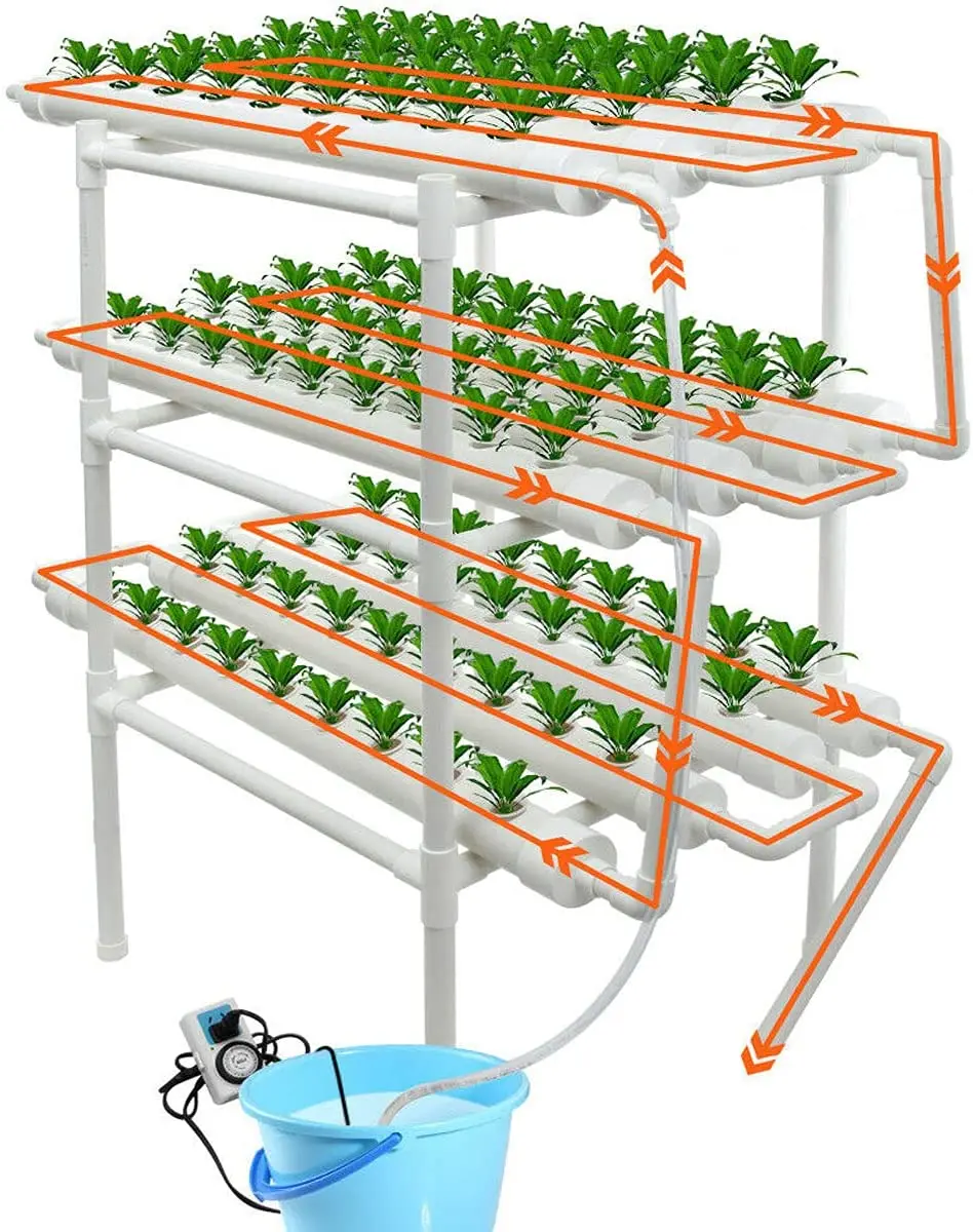 

Indoor Hydroponics Systems Vertical Grow Tower Nft Channel Microgreen Growing System Hydroponics System Kit