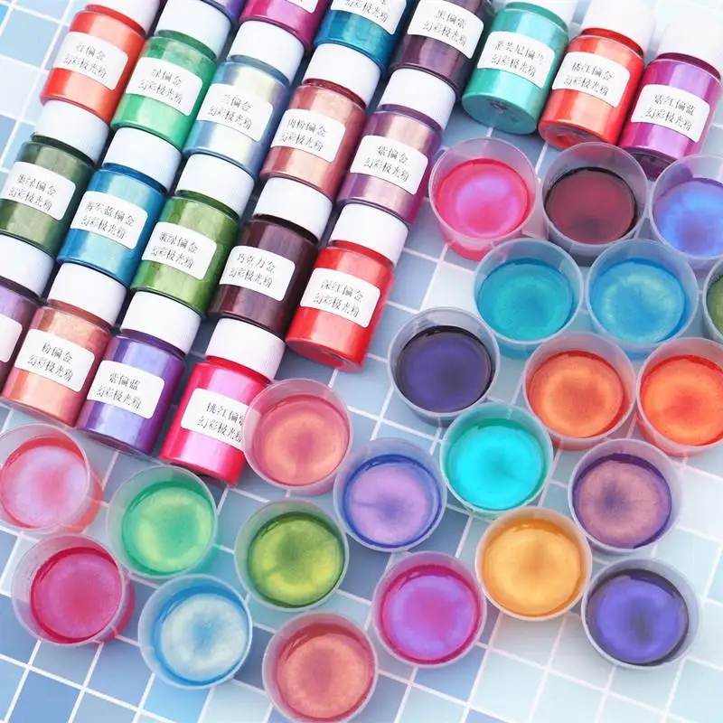 

Aibeads Symphony Aurora Powder Resin Pigment Dye DIY Epoxy Resin Crafts Dyestuff Colorant Jewelry Making 22 Colors/Set