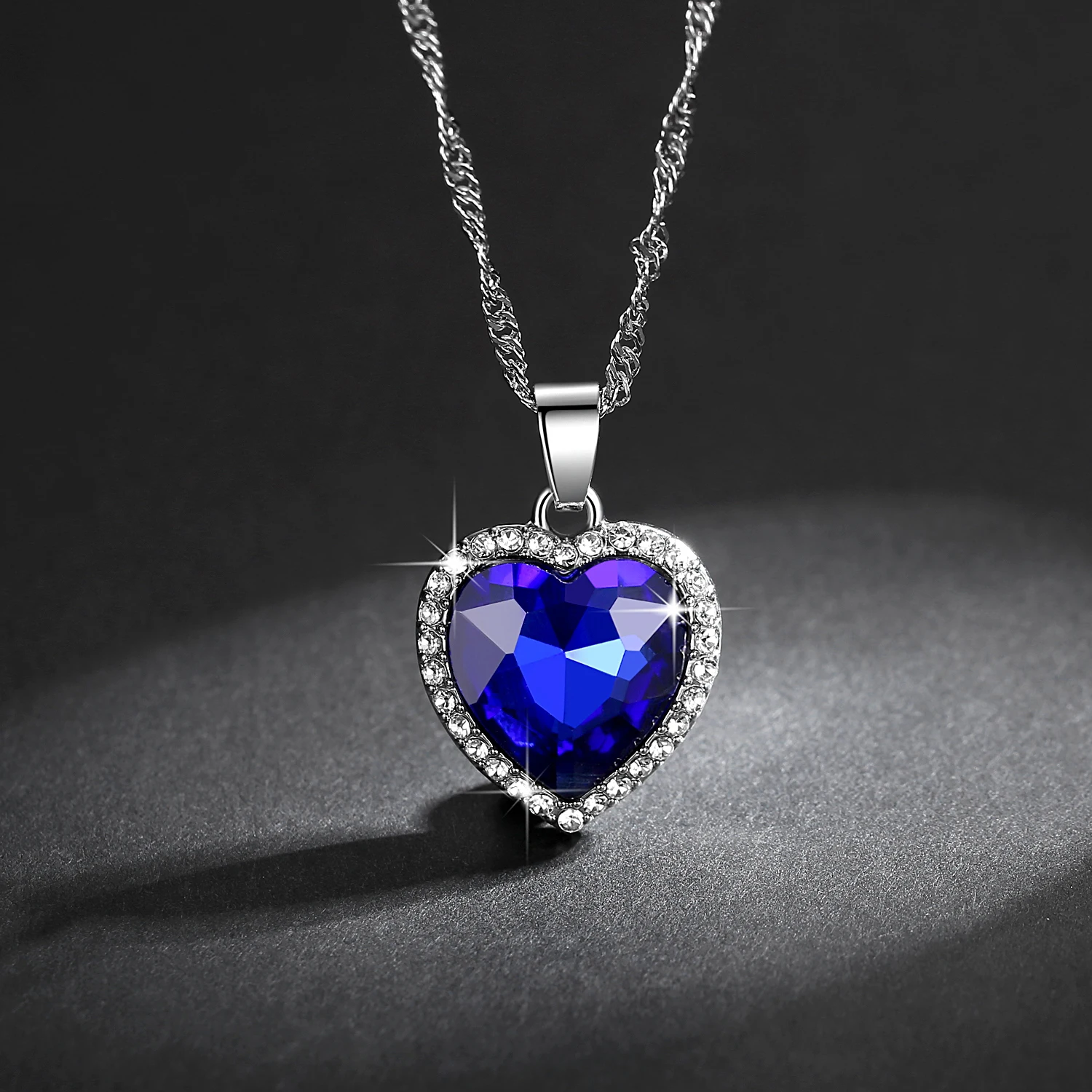 Luxury Ocean Heart Royal Blue