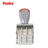 Foska High Quality 4mm Customized Date Rolling Rubber Stamp