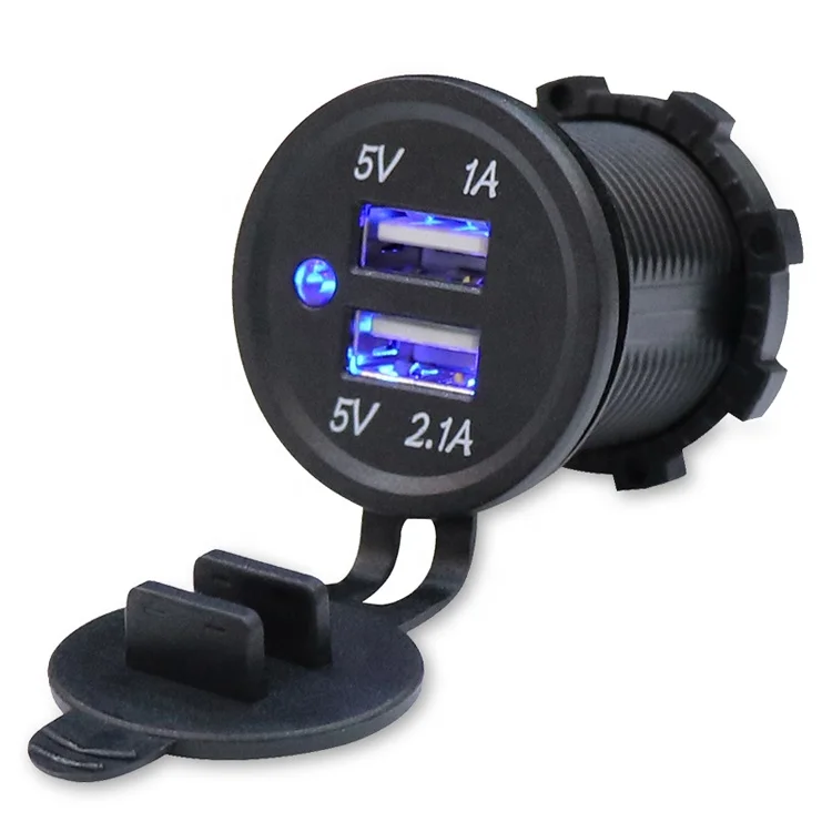 

DS2013 Dual USB 12V Waterproof Motorcycle Two Port Charger Power Socket