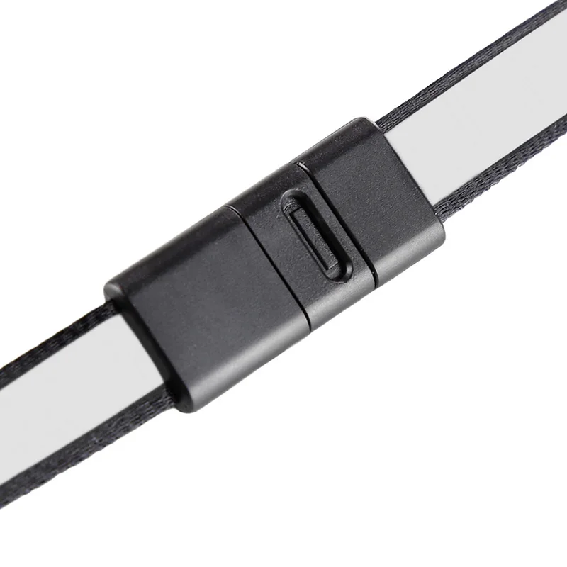 Universal USB charging cable 3 in 1 Nylon Reflective cable With android iphone and Type C adapters - ANKUX.COM