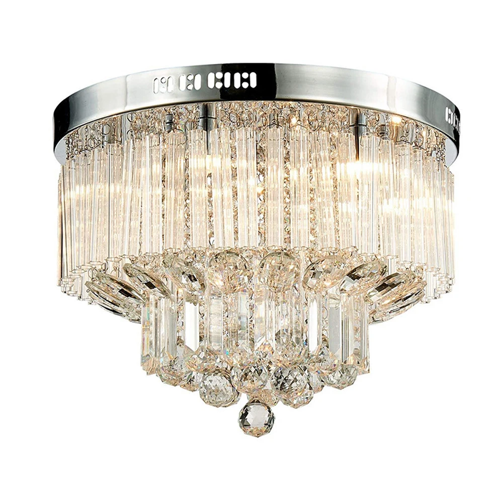 

Factory Wholesale In Stock Crystal Hotel lobby Modern crystal glass chandelier ceiling crystal lamp