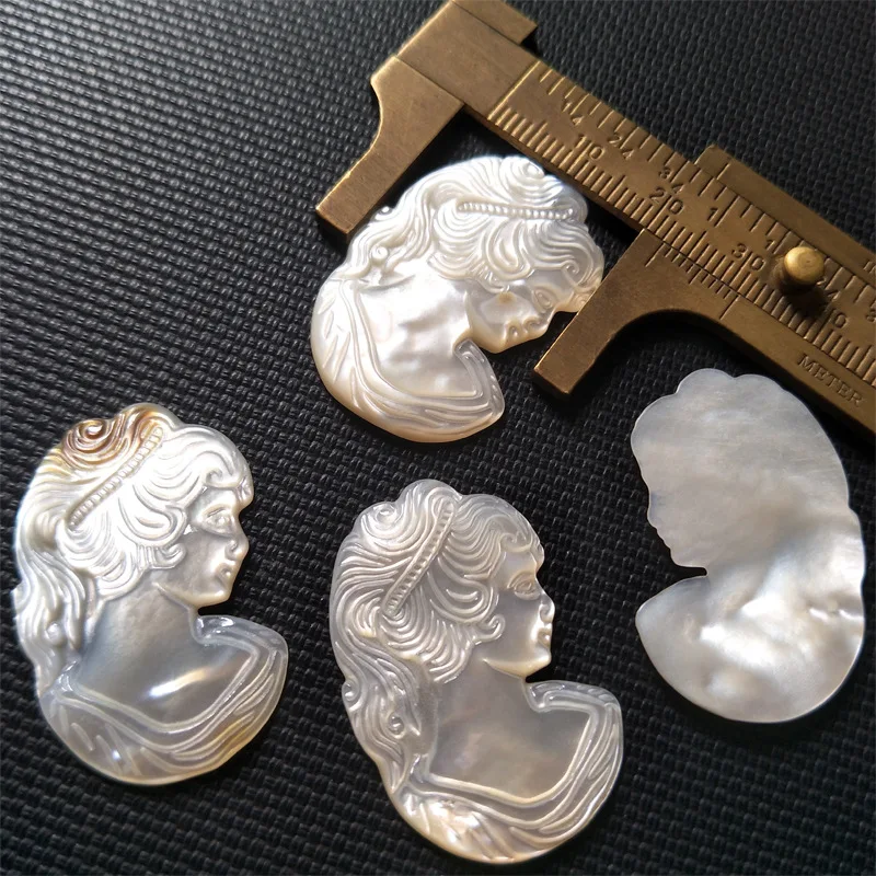 

Real Mother of pearl cameo Victorian Lady Cameo for jewellery making