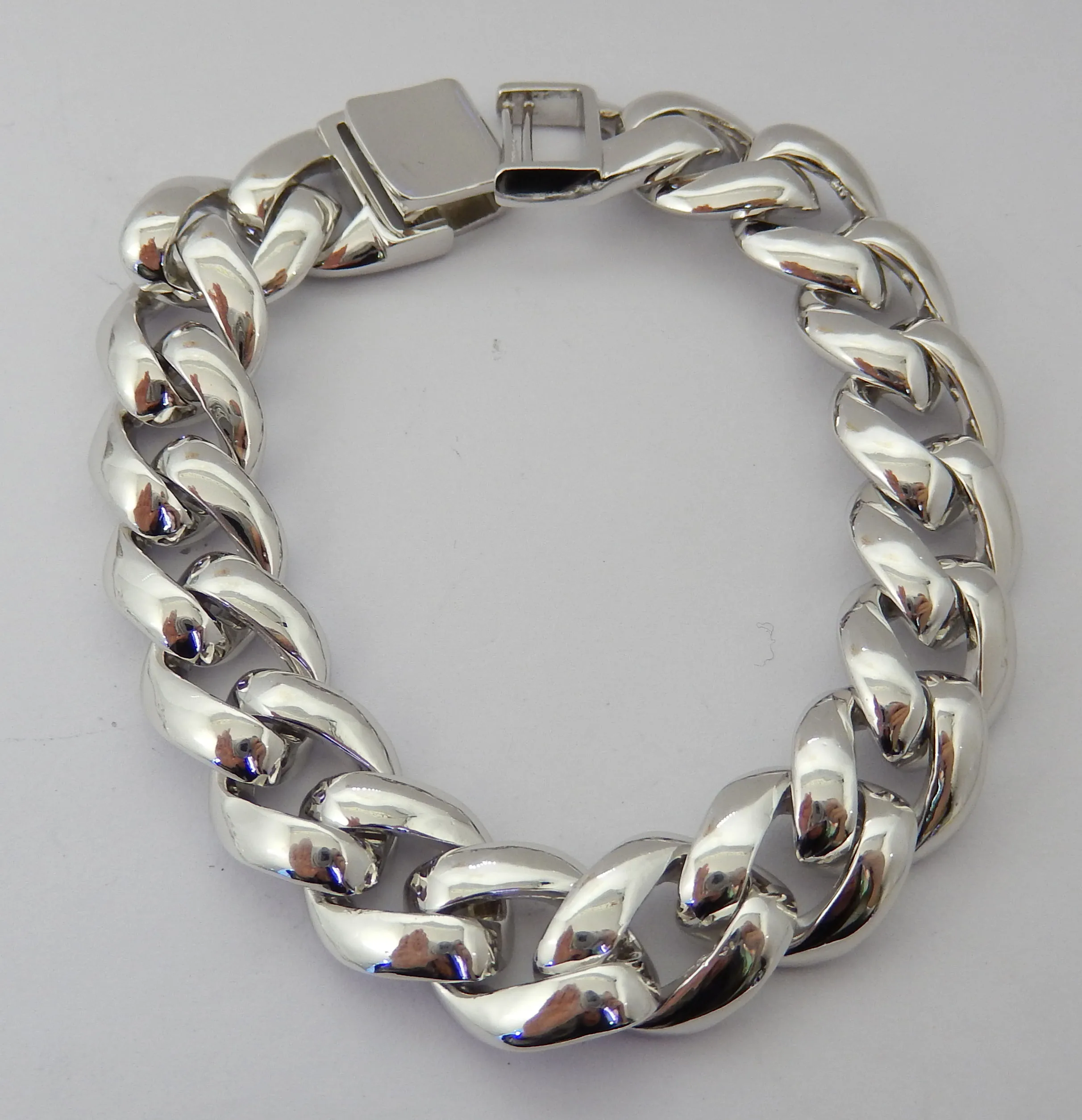 

DiFeiYa factory delivery 925 plain silver bracelet men's power jewelry