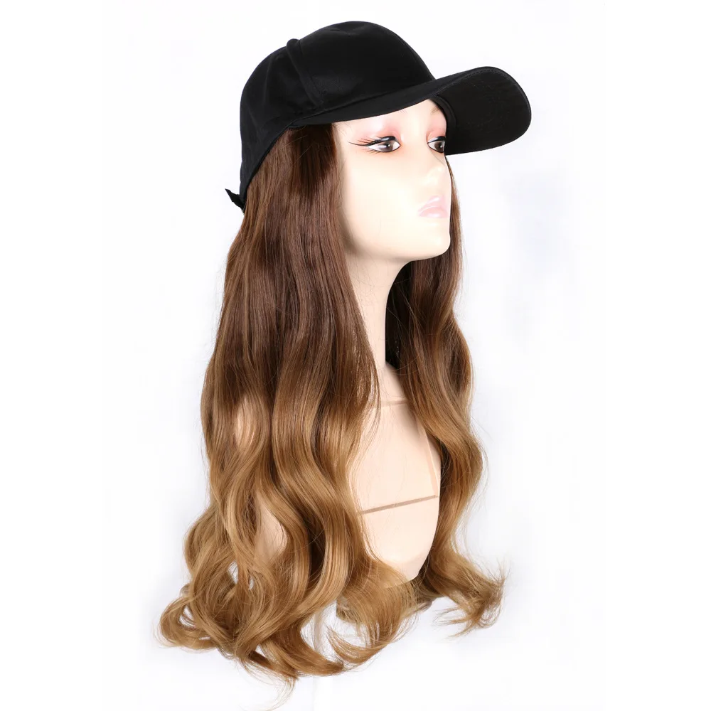 

Wholesale synthetic hair long curly hair fiber wig ombre braided hat wigs human hair wig, Pic showed