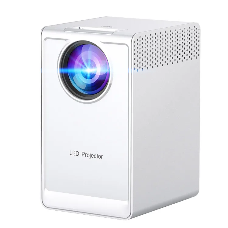 

Mini Smart HD Projector Mobile Short Throw Laser Home Portable Projector, Black white