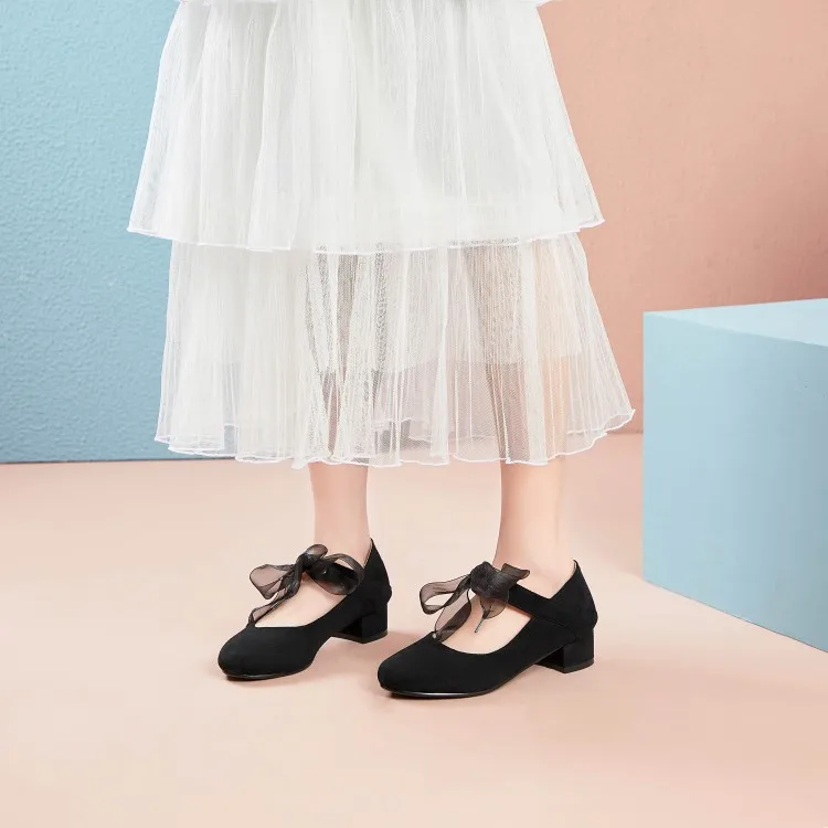 

Spring new low-heeled small leather shoes children princess shoes lace fashion European and American wholesale, Black,beige,pink