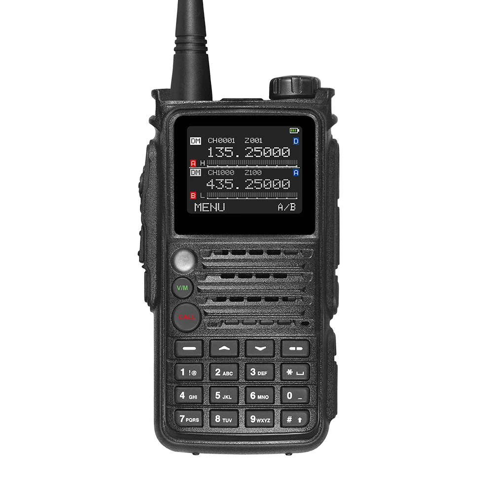 

DMR Digital 2 Way Radio Digital Waki Taki UHF VHF Dual Band DMR Mobile Radio, Black
