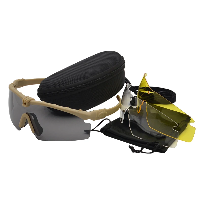 

Tactical Ballistic Eyeshield Tactical Combat Sunglasses Shooting Glasses Military Goggles