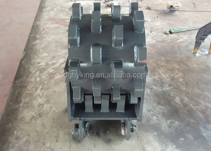 High Performance Steel Q345b Compaction Wheel For Mini Excavators