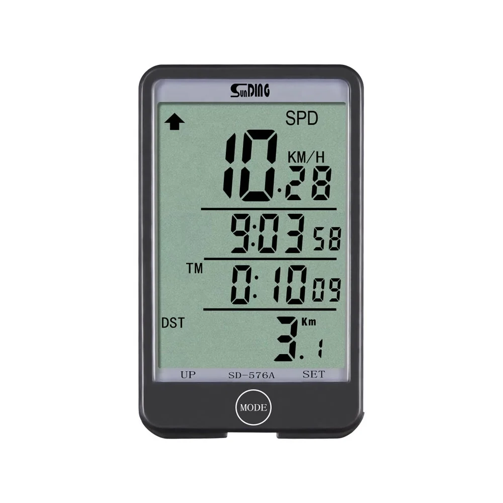 

Hot sale wired remote control LCD smart backlight black wired bicycle computer