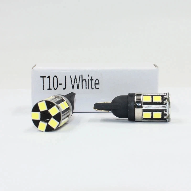 strong Canbus car T10 LED bulb lamps W5W T10 501 LED Car LED W5W 15SMD 3030 LED Dome Reading Parking Interior Light bulb