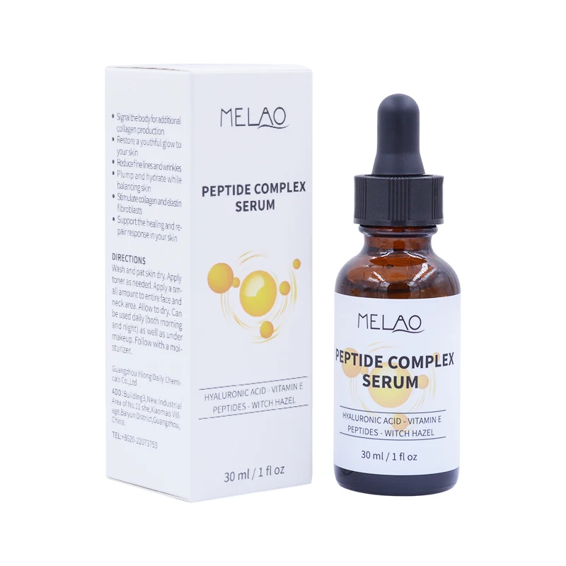 

Melao private label 1oz/30ml peptide complex serum for skin care serum