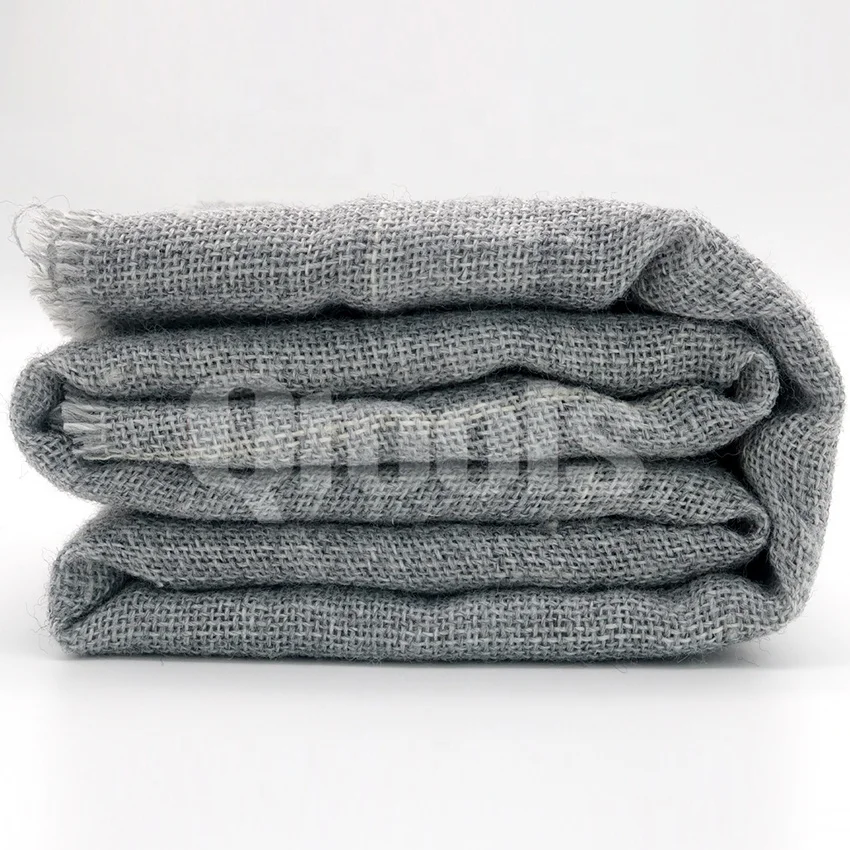 Ready Stock 1.05m Width Germany Standard Gray Monk Cloth Customized Length Gray Primary Tufting Cloth Tufting Fabric