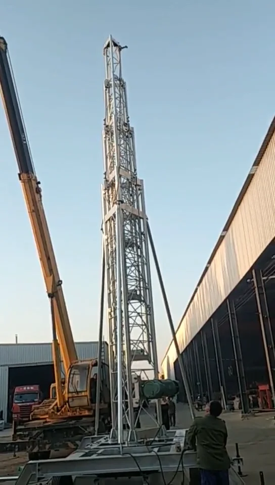 Portable Motorized Gsm Base Station Steel Tower For