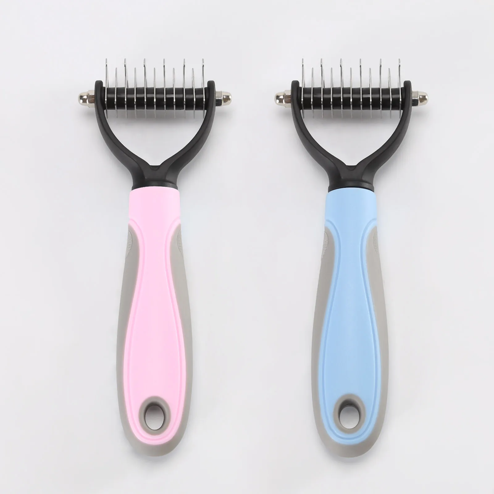

Pet Hair Removal Comb For Dogs Detangler Fur Trimming Dematting Deshedding Brush Grooming Tool