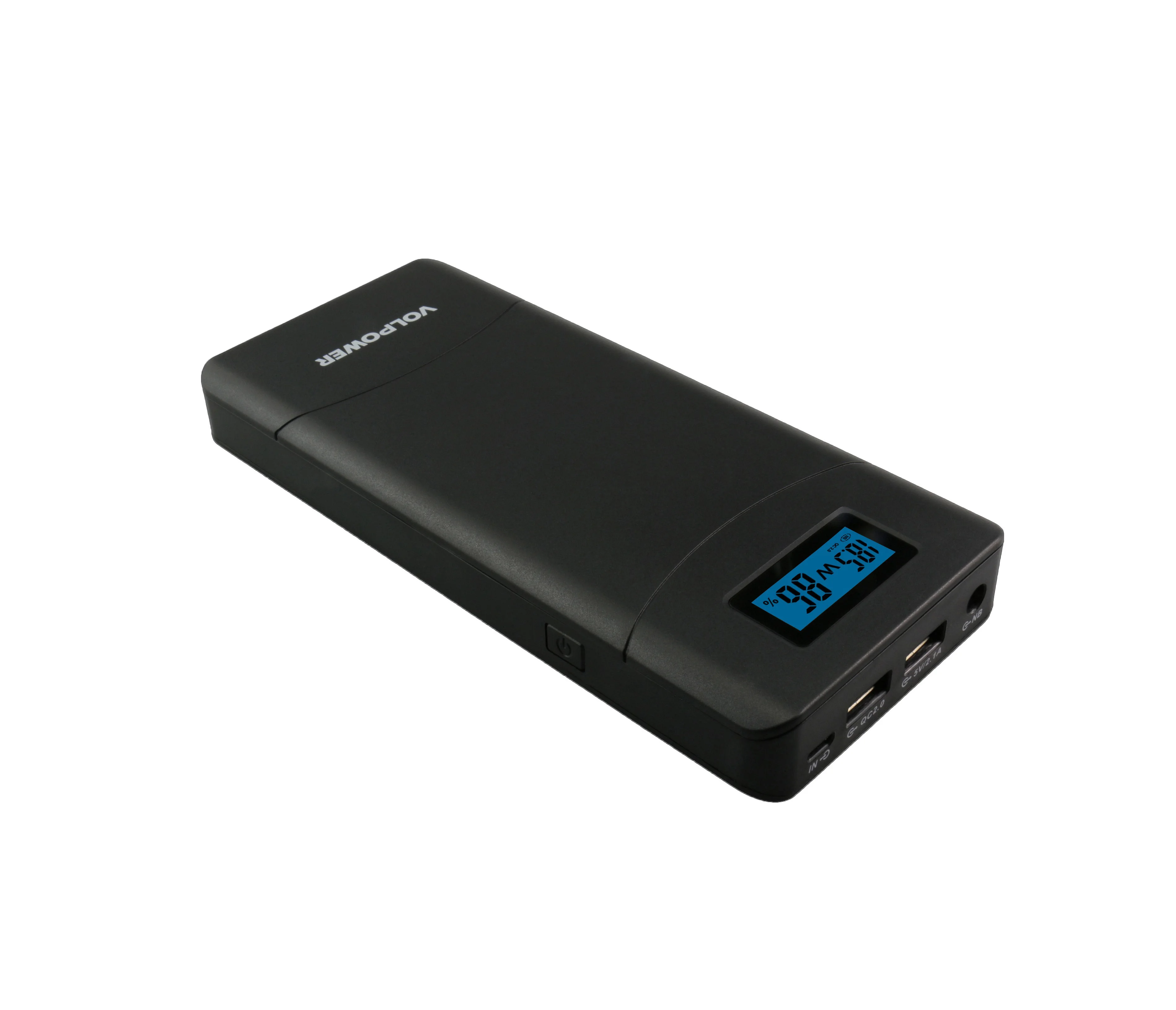 

New electronics all in one portable mobile power 20000mAh LCD power bank DC 12V