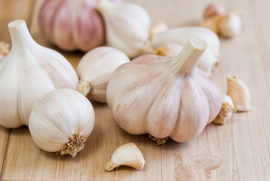 Step-by-step visual guide showing garlic clove preparation techniques