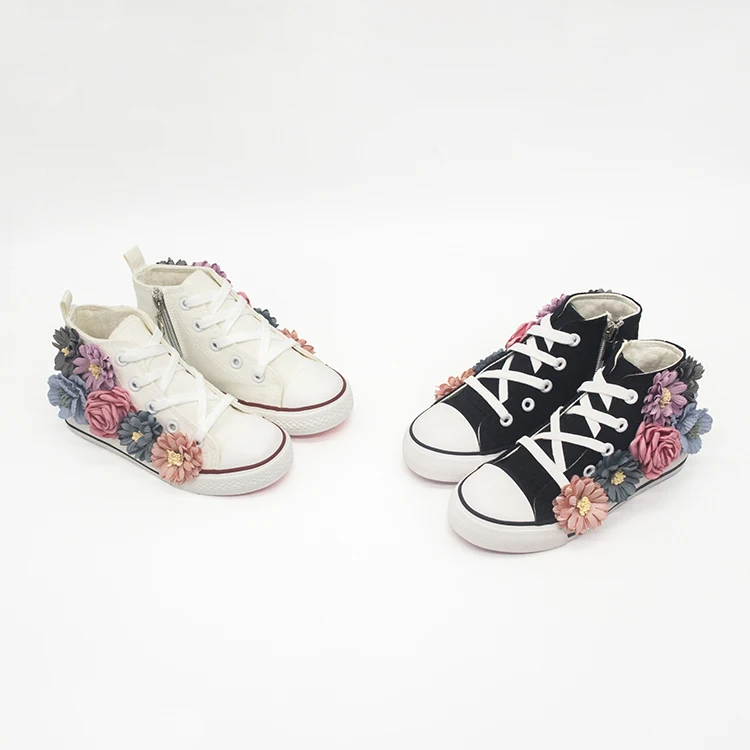 

China wholesale high quality colorful flower shoes for girl, Red