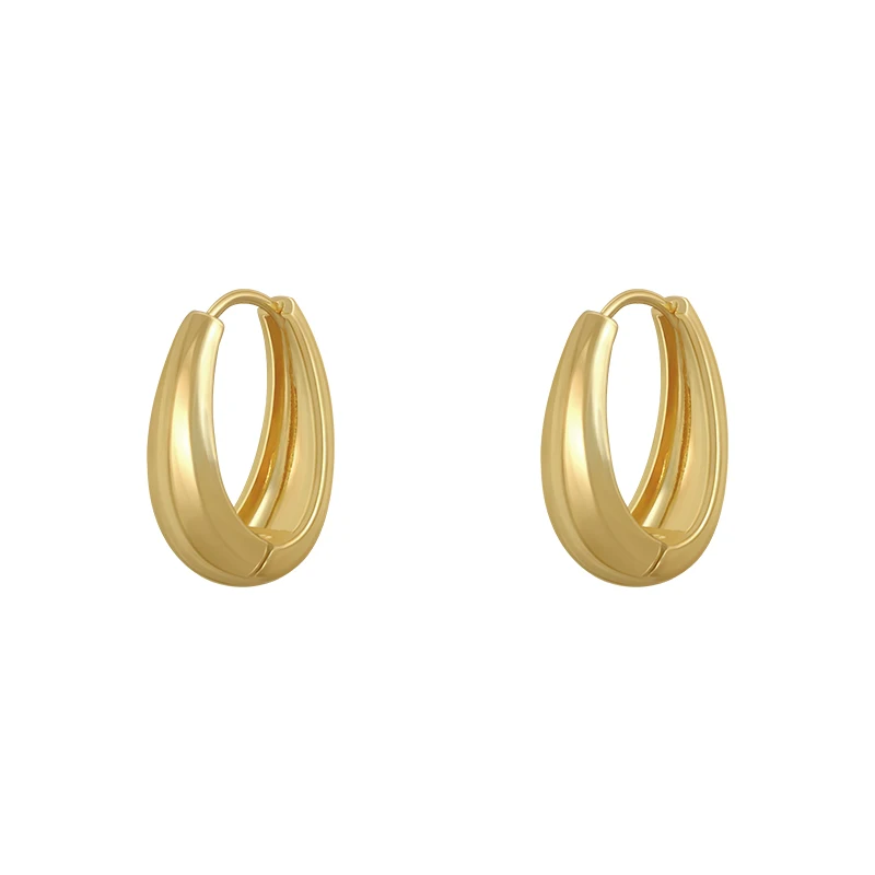 

Metallic electroplated 2021 earrings, new style, simple, gift earrings