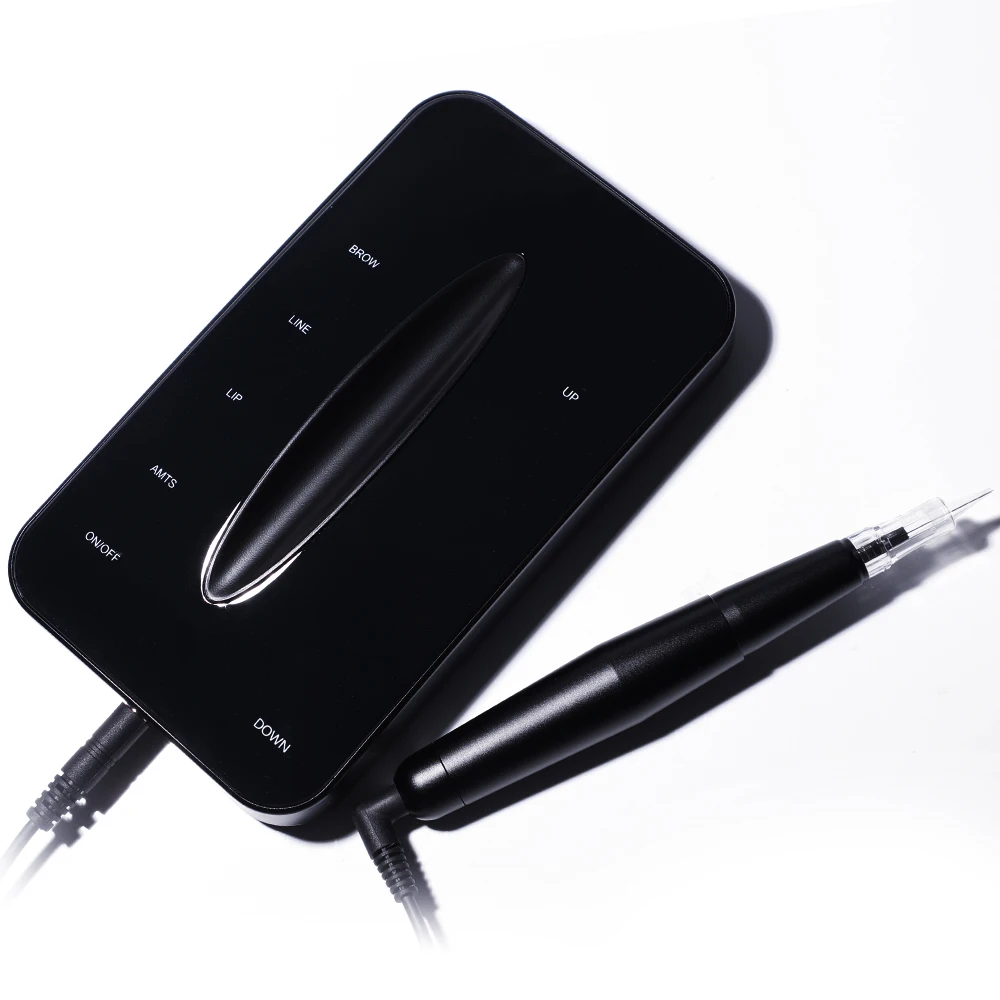 

2022 Private Label Microblading Black Shiny Battery PMU Machine eyebrow pen kit pmu tattoo gun machine set