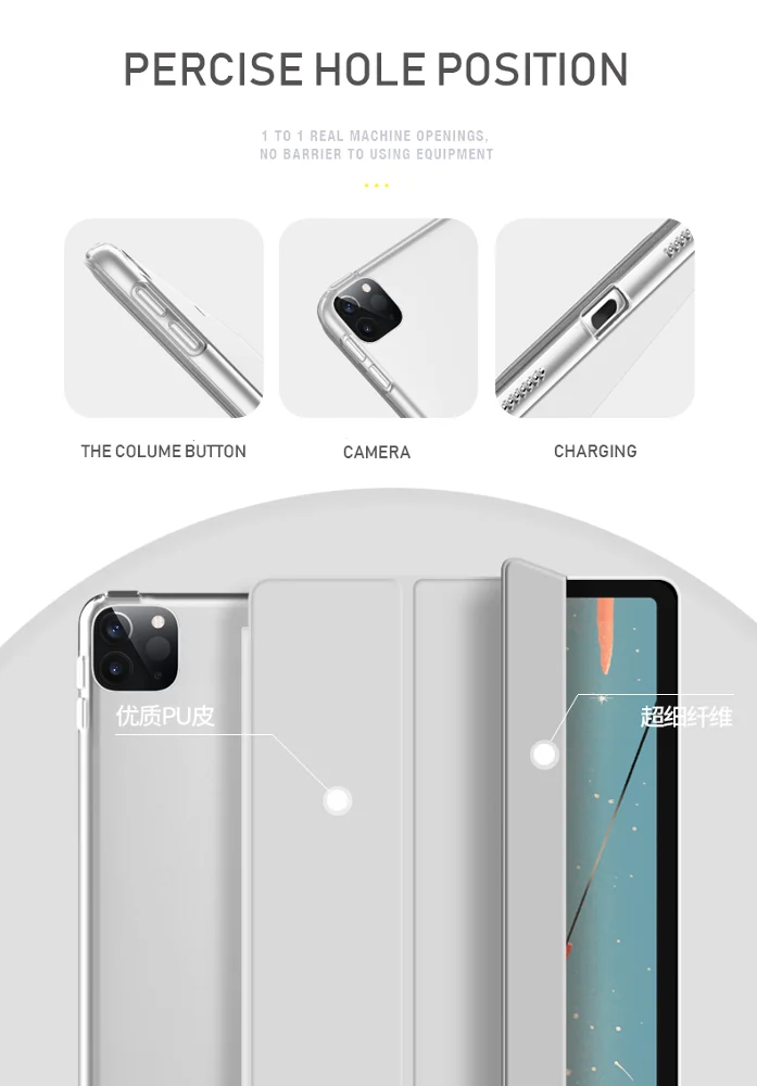 
Funda PC Tablet Stand Cover for iPad Pro 2020 11 Case 