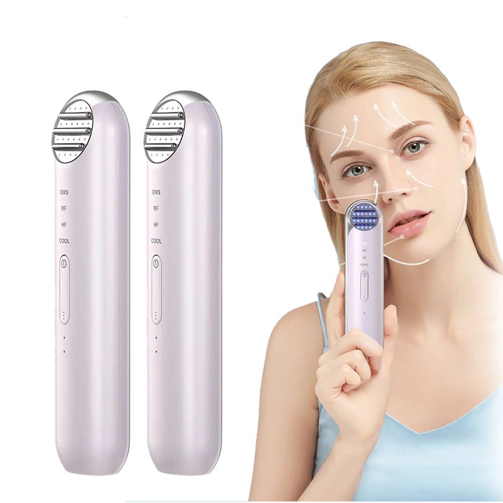 

Radiofrecuencia Fraccionada Face Beauty Equipment EMS Micro Current Massager RF Facial Lifting Radio Frequency Skin Tightening, White
