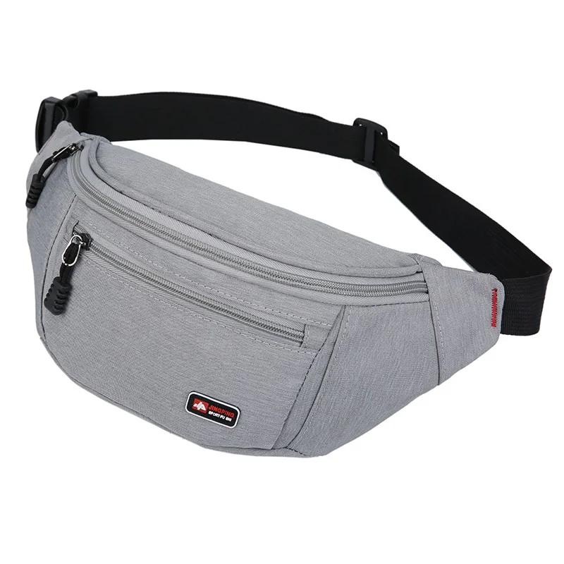 

2021 Fashion Oxford Waist Packs Men Waist Bag Belt Casual Fanny Pack Bag, Black, blue, deep blue, gray, dark gray