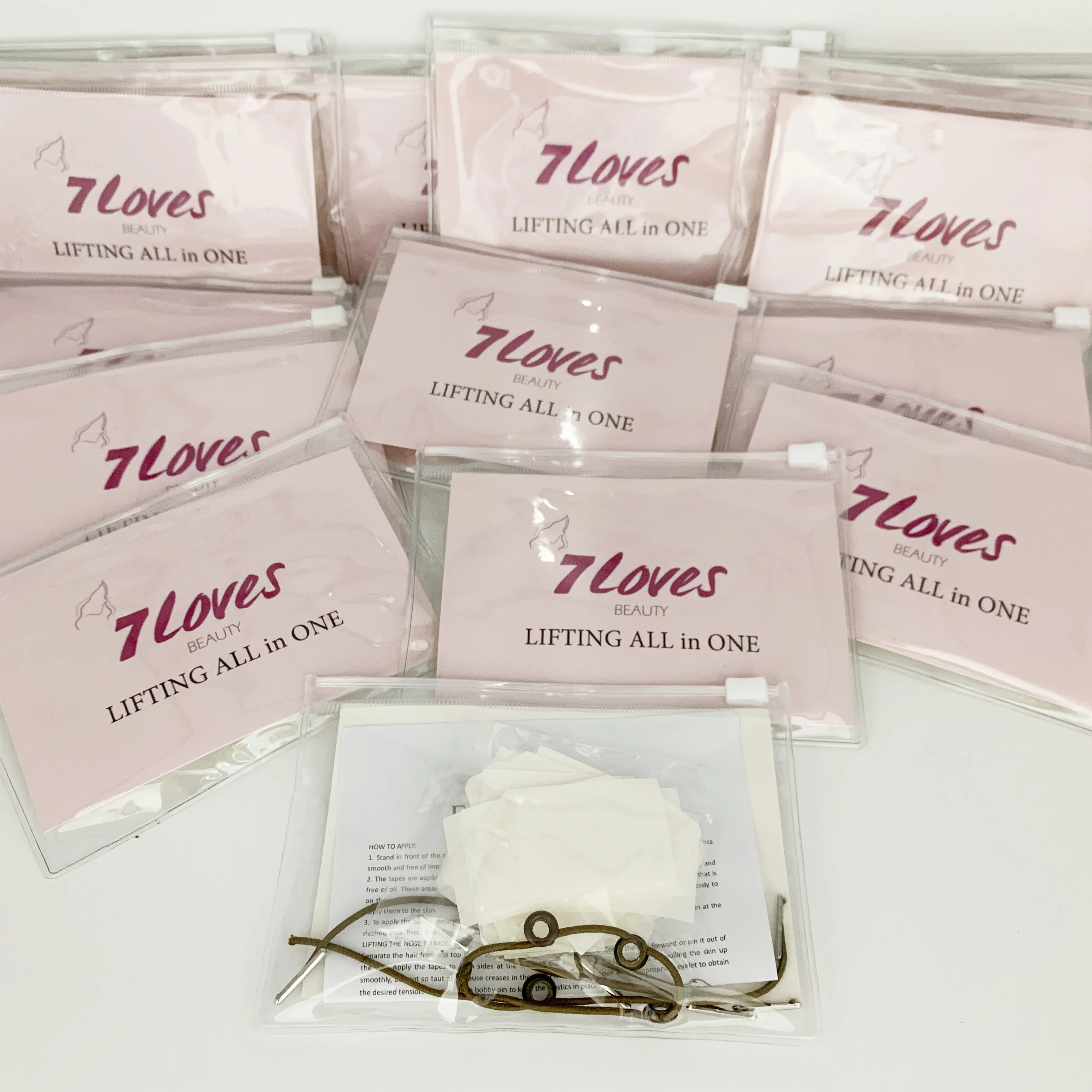 

Private label instant face lift set 40pcs face lifting tapes and strings for wrinkles face and neck lift tape