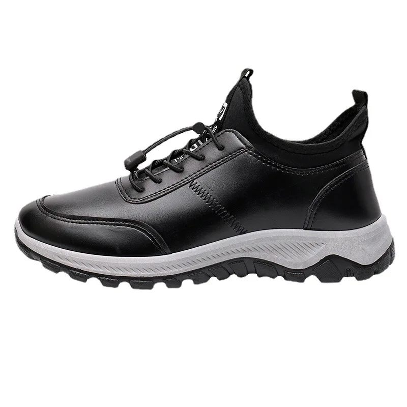 

New Style Hot Selling Fashion Breathable Flat Men Casual Sneaker Shoes, Black