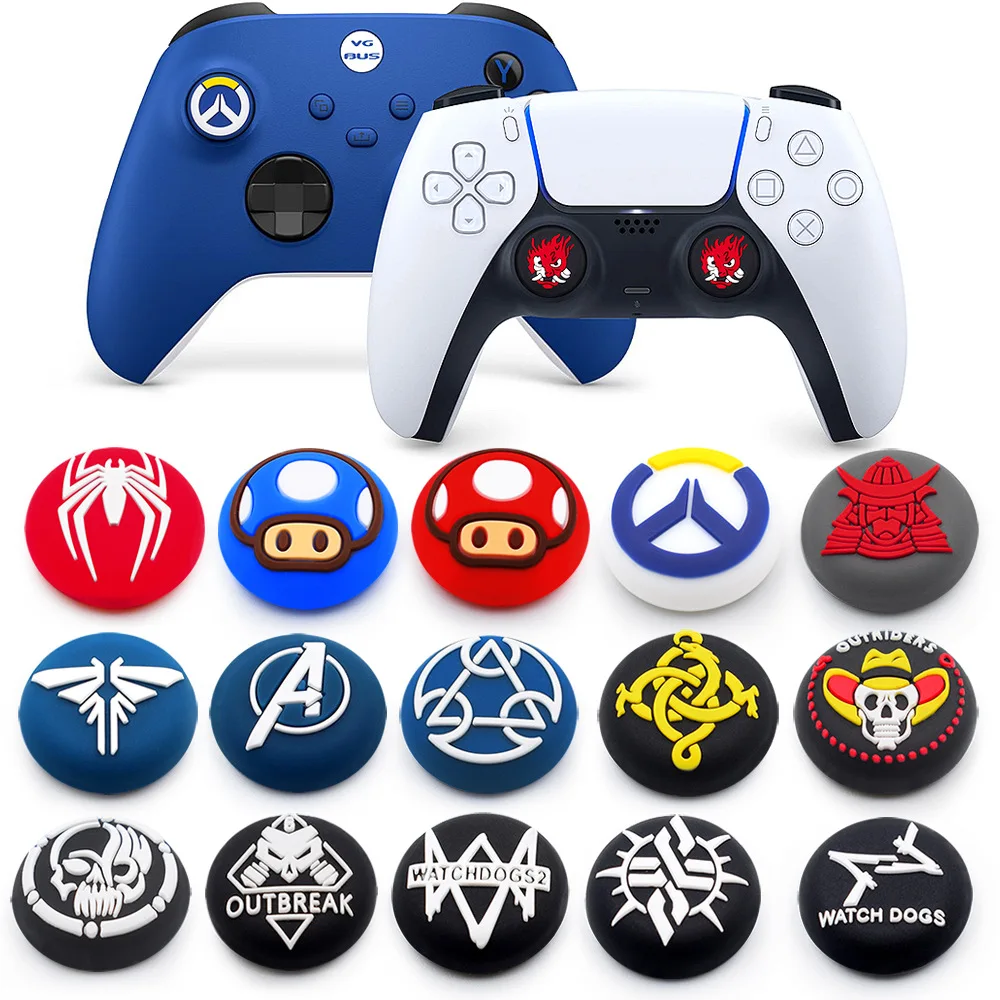 

1 Pairs Game Controller Analog Grips Thumb stick Cover Case for PS5/PS4 Controller Thumb Stick for Xbox One