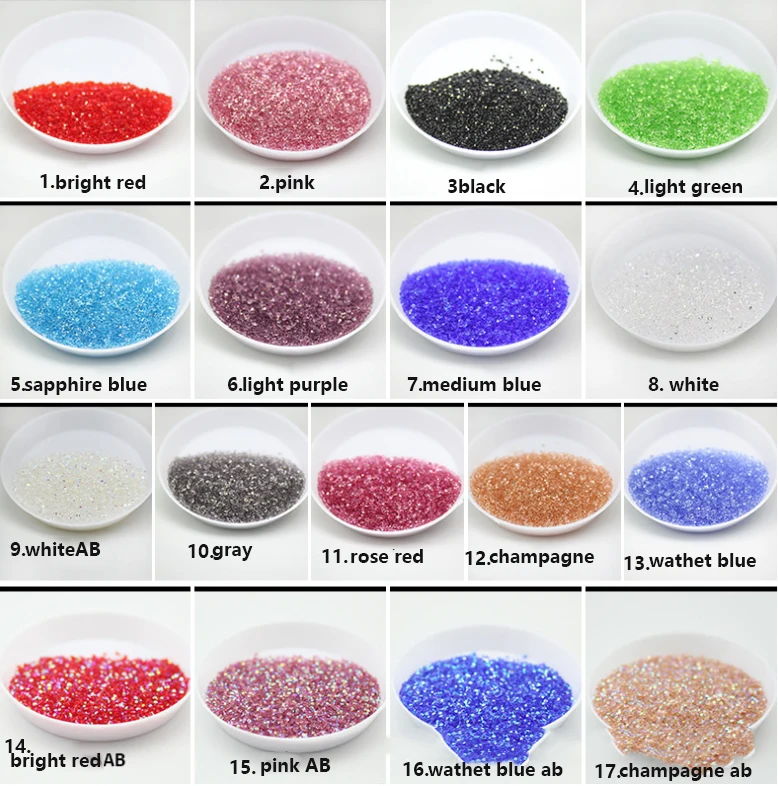

Mixed AB 3D Glitter Pixie Micro Caviar Beads Wholesale Price Nail Rhinestones Beads Nail Crystals Rhinestones Glass, Customers' requirements