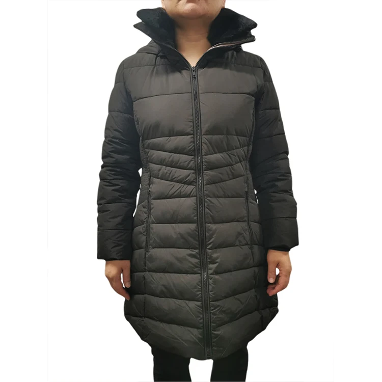 

Latest Design Low Moq Cheapest Winter Warmth And Windproof Women Quilted Long Padded Bread Jackets Coats