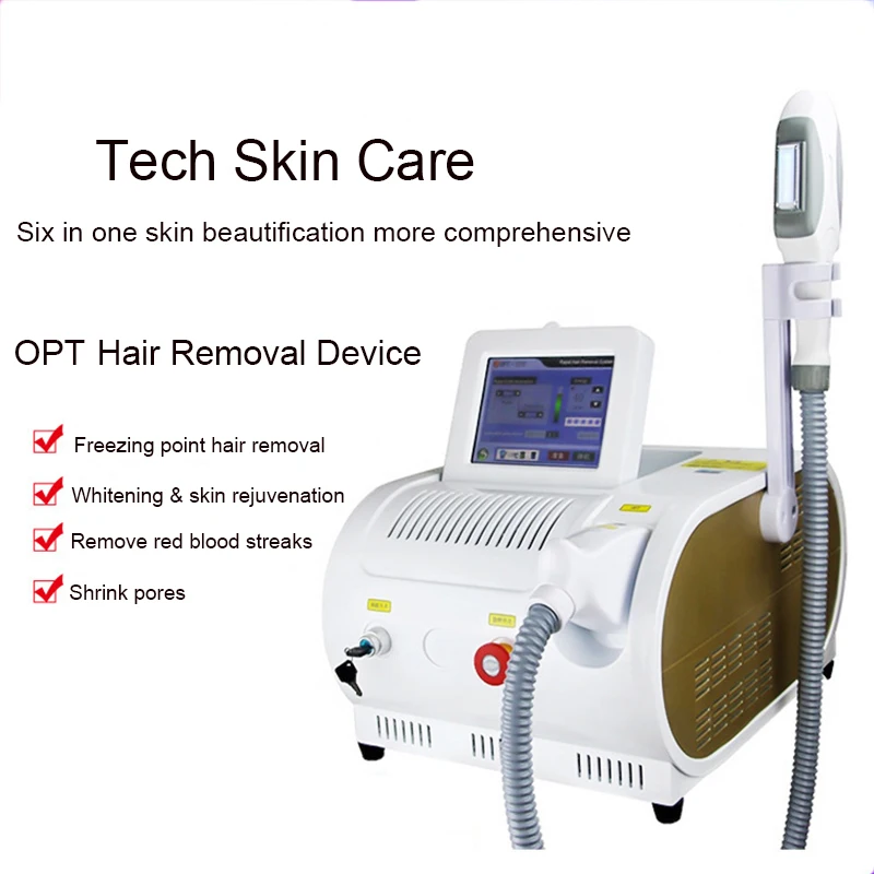 

Economical portable IPL SHR/OPT/Elight hair removal and skin whitening 640nm, 530nm, 480nm three-wavelength machine