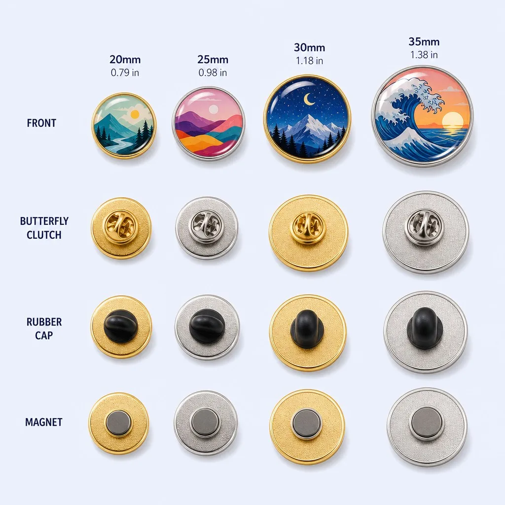 Size Chart & Attachment Options