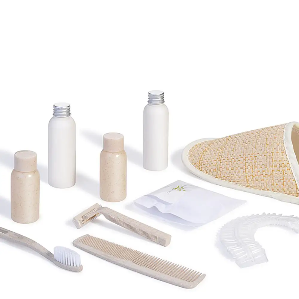 
Eco friendly hotel amenities biodegradable shampoo bottles biodegradable razor 