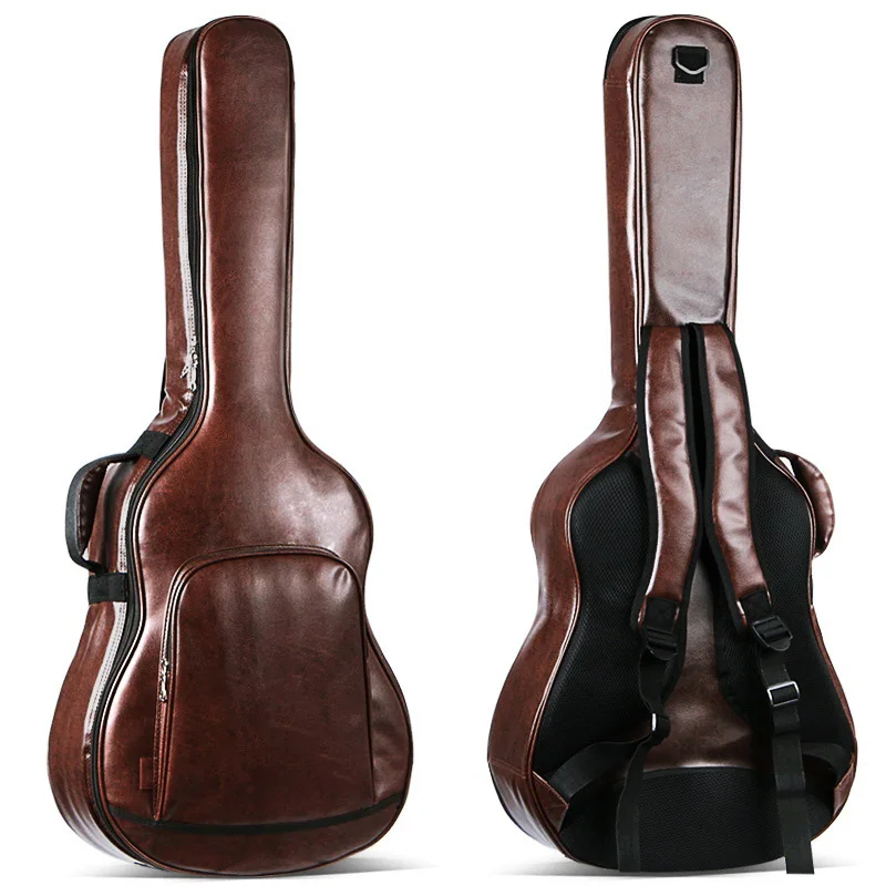 

Wholesale Musical Instrument PU guitar bag waterproof, Blue/red/yellow/brown/customized